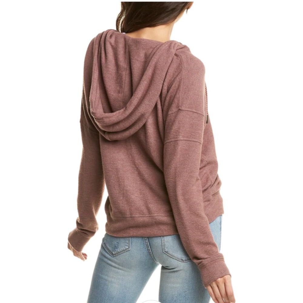 NWT! Women’s Vintage Havana New Hacci Full Zip Hooded Sweatshirt Size Small - Picture 2 of 4